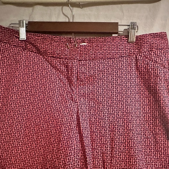 Chinese Laundry pink chinos with navy design size 12 - Picture 3 of 8